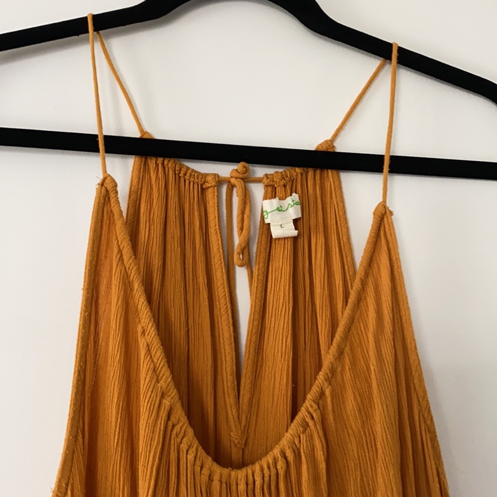 Staring at Stars (UO) Lacy Mustard Tank (L-2X) - Picture 3 of 3